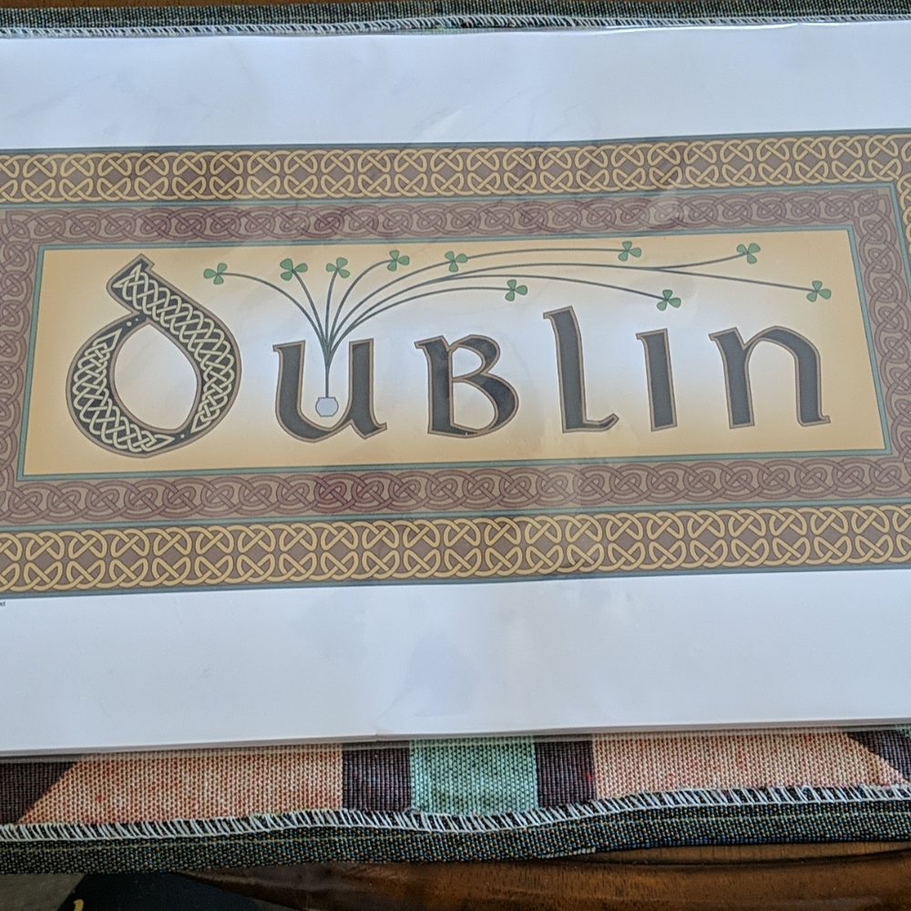 Dublin Irish Print